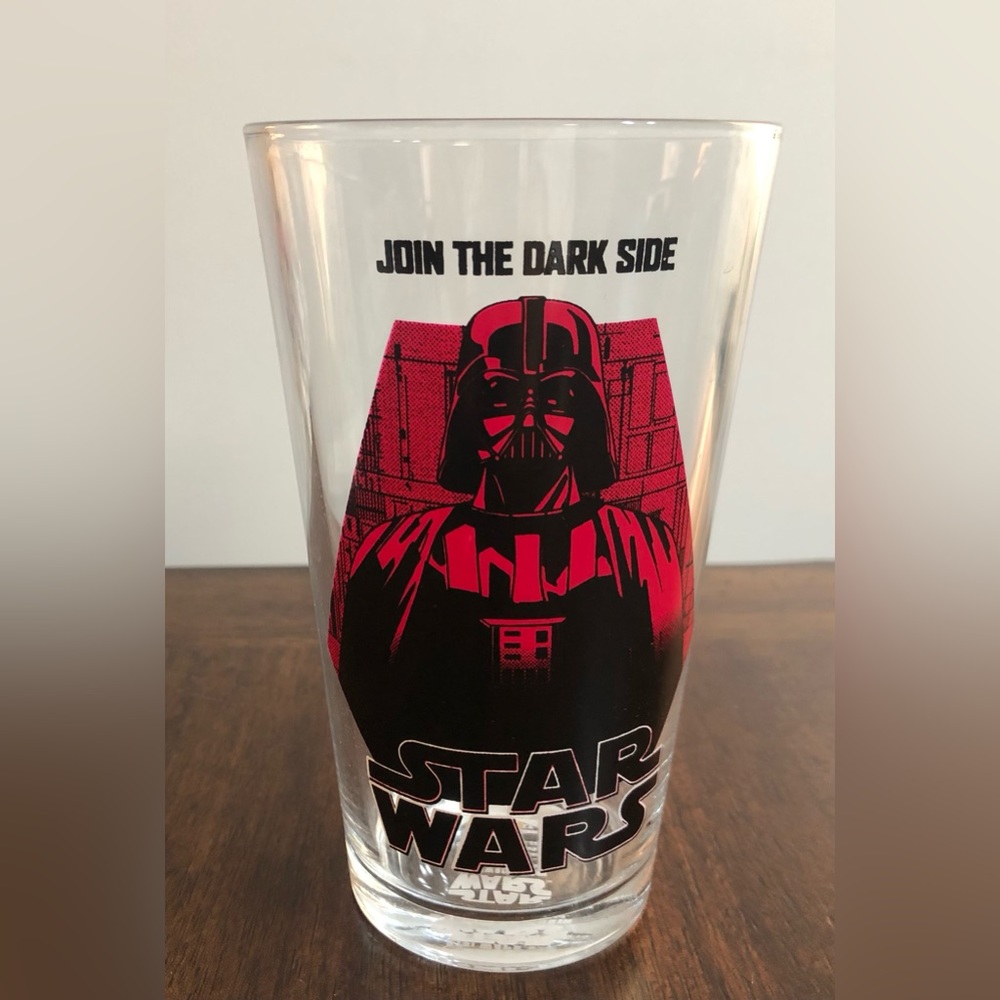 Star Wars Glassware Darth Vader Join The Dark Side graphics. 16oz - Picture 3 of 7